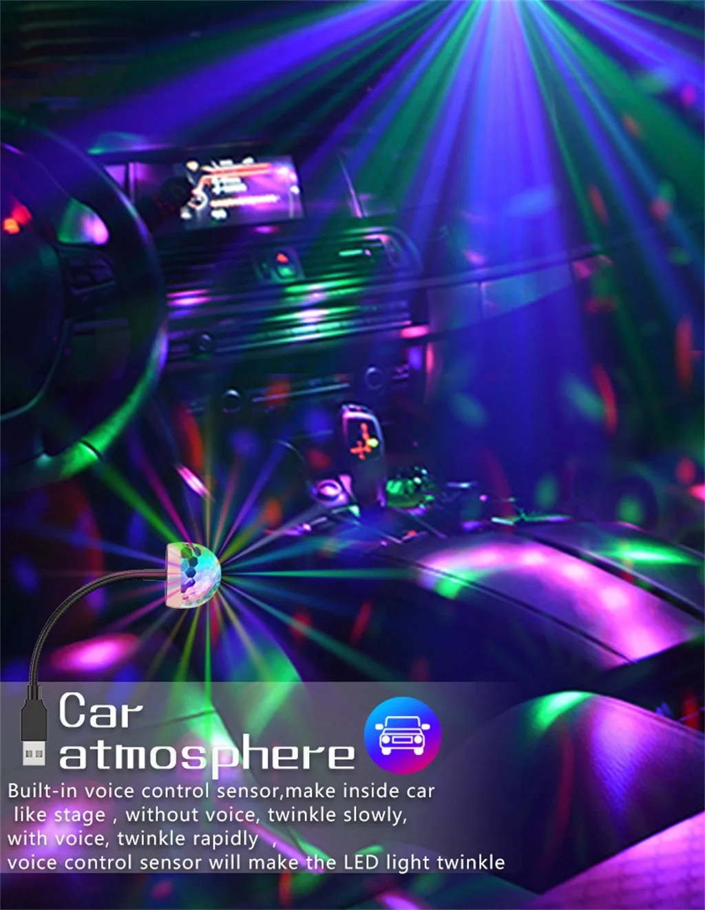 Светодиодная автомобильная лампа, освесветильник для диджея, разноцветное звучание RGB, праздничный беспроводной стробоскоп, декоративная ...
Светодиодная автомобильная лампа, освесветильник для диджея, разноцветное звучание RGB, праздничный беспроводной стробоскоп, декоративная ...