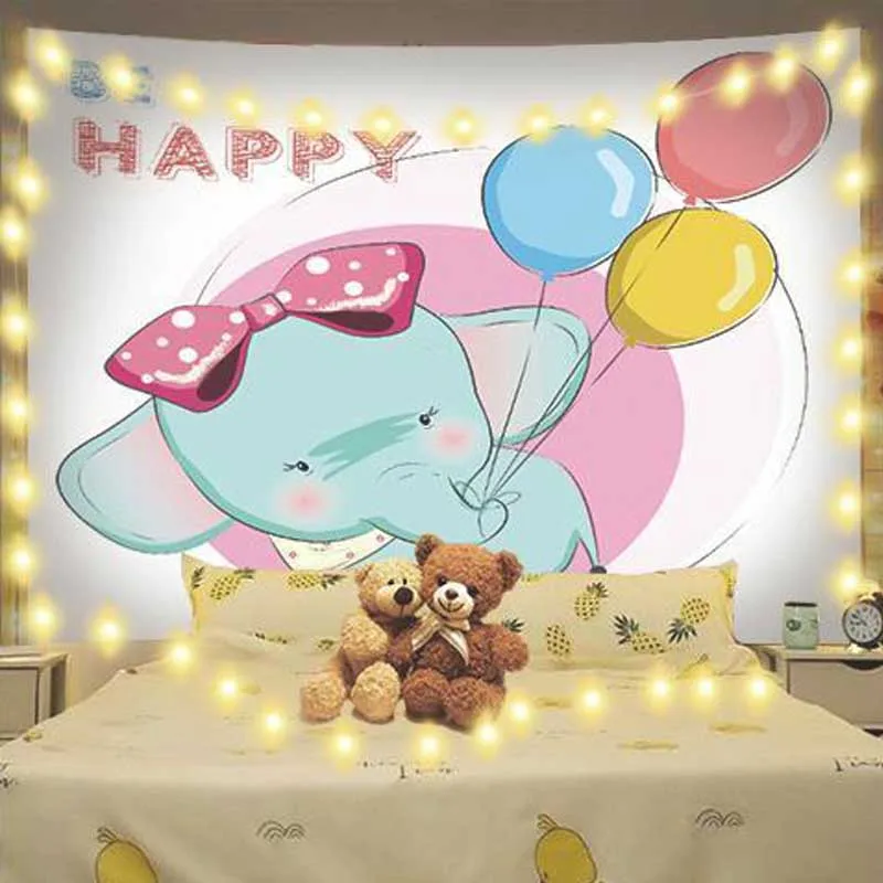 Children Kids Cute Cartoon animal decorative tapestry wall hanging living room background cloth home bedroom Blanket Carpets 
Children Kids Cute Cartoon animal decorative tapestry wall hanging living room background cloth home bedroom Blanket Carpets
