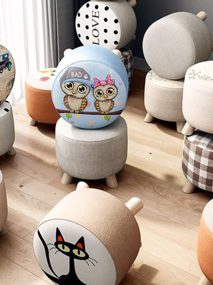 Small Stool Household Fabrics Solid Wood Shoe Changing Stool Creative round Stool Living Room Small Bench Small Chair Sofa
Small Stool Household Fabrics Solid Wood Shoe Changing Stool Creative round Stool Living Room Small Bench Small Chair Sofa