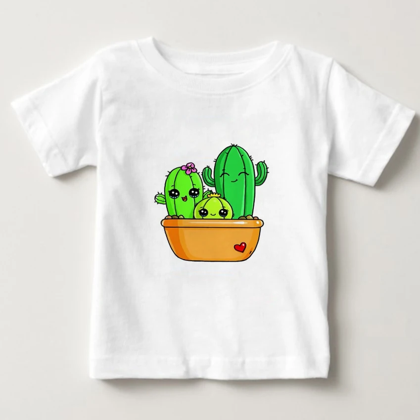 children Stylish Cactus Pattern T shirt Summer t-shirt Lovely White Short sleeve t Shirt New Cozy tee girl/boy shirts tops 3T-8T
children Stylish Cactus Pattern T shirt Summer t-shirt Lovely White Short sleeve t Shirt New Cozy tee girl/boy shirts tops 3T-8T