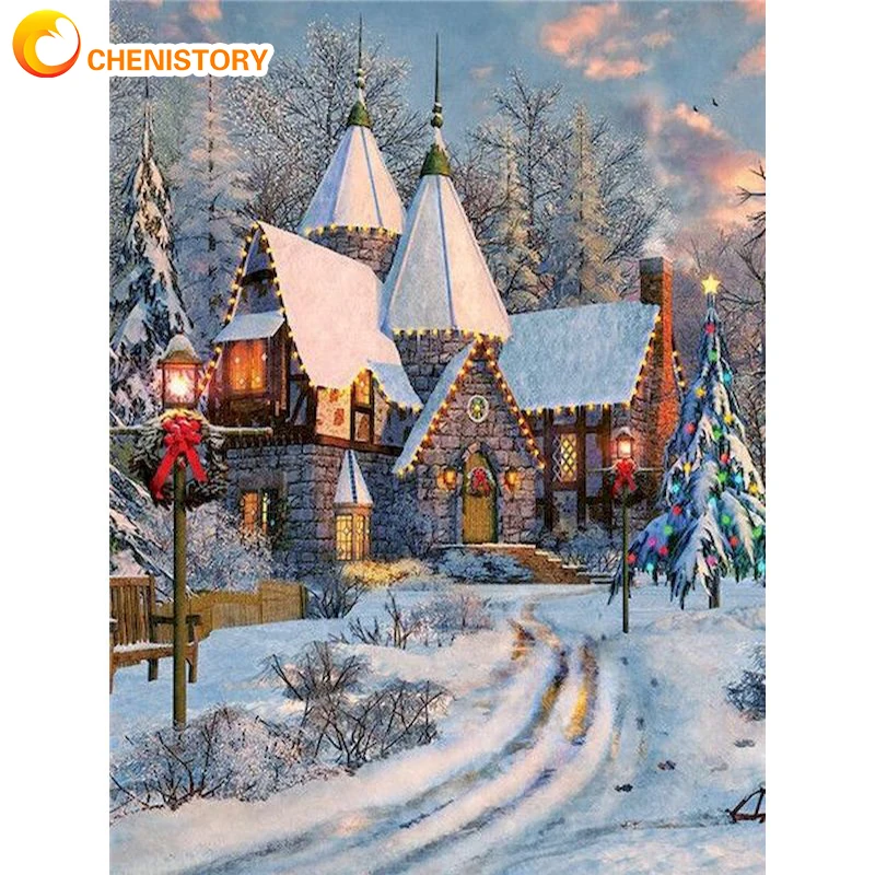CHENISTORY DIY Frame Winter Scenery Paint By Numbers On Canvas Kits Acrylic Paint Coloring By Numbers For Adult Handpainted Gift
CHENISTORY DIY Frame Winter Scenery Paint By Numbers On Canvas Kits Acrylic Paint Coloring By Numbers For Adult Handpainted Gift