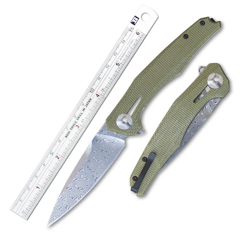 Tunafire Damascus Folding Knife Multifunctional High Hardness Pocket Knife Portable Camping Knife Outdoor Edc Survival Knife
Tunafire Damascus Folding Knife Multifunctional High Hardness Pocket Knife Portable Camping Knife Outdoor Edc Survival Knife