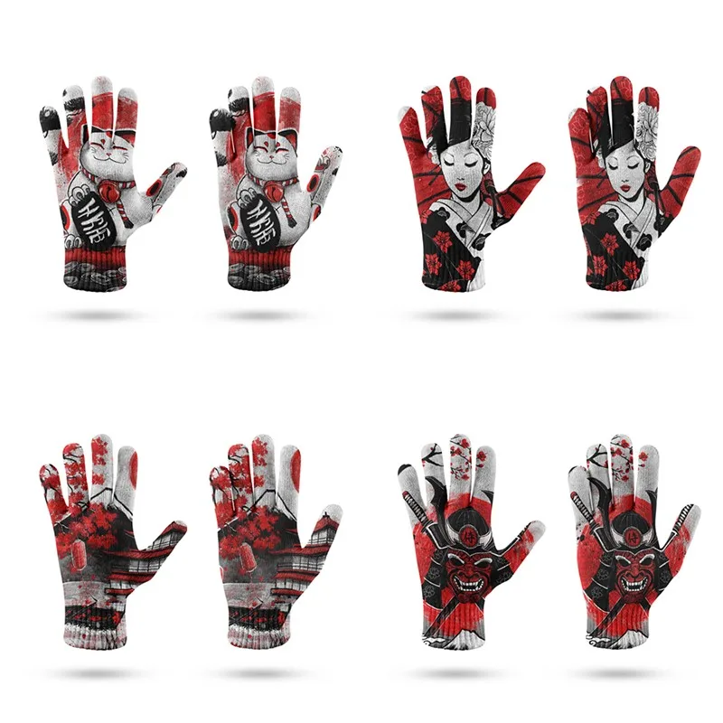 Japanese Hot Anime Printed Gloves Men Women Touch Screen Knitted Mittens Creative Printing Process Winter Decoration Gloves
Japanese Hot Anime Printed Gloves Men Women Touch Screen Knitted Mittens Creative Printing Process Winter Decoration Gloves