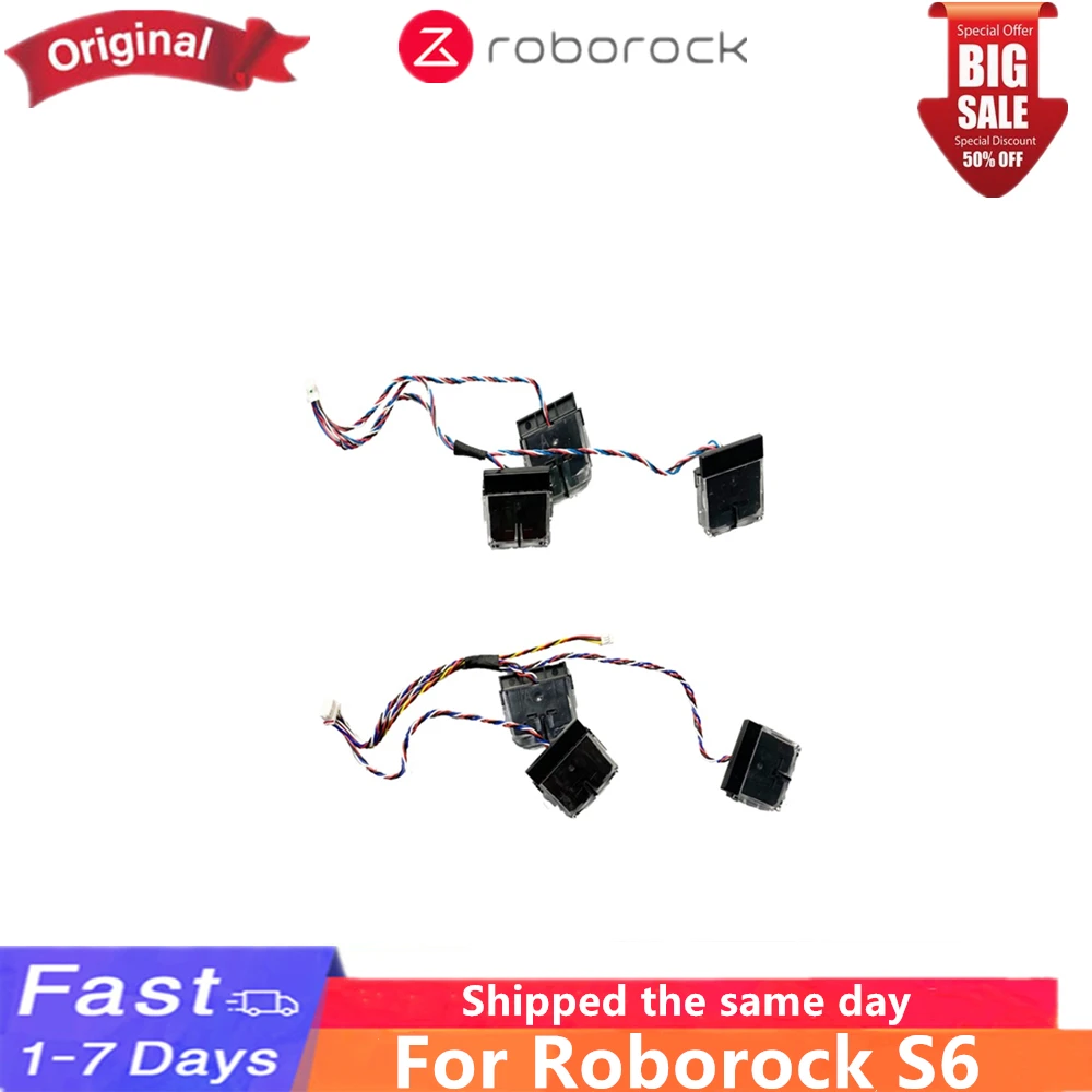 NEW 100% Original Roborock S6 S60 Vacuum Cleaner Robot Robot Left/Right Cliff Components Spare Parts Accessories
NEW 100% Original Roborock S6 S60 Vacuum Cleaner Robot Robot Left/Right Cliff Components Spare Parts Accessories