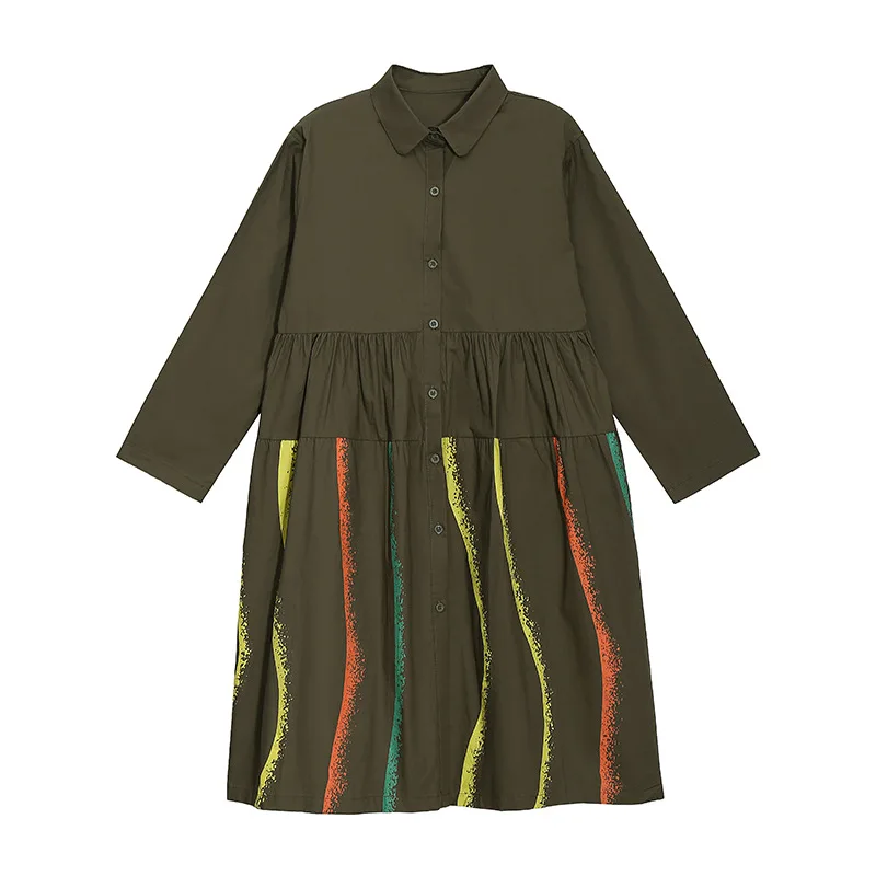 SuperAen Autumn 2021 New Fashion Plus Size Loose Slim Shirring Patchwork Straight Casual Dresses for Women
SuperAen Autumn 2021 New Fashion Plus Size Loose Slim Shirring Patchwork Straight Casual Dresses for Women