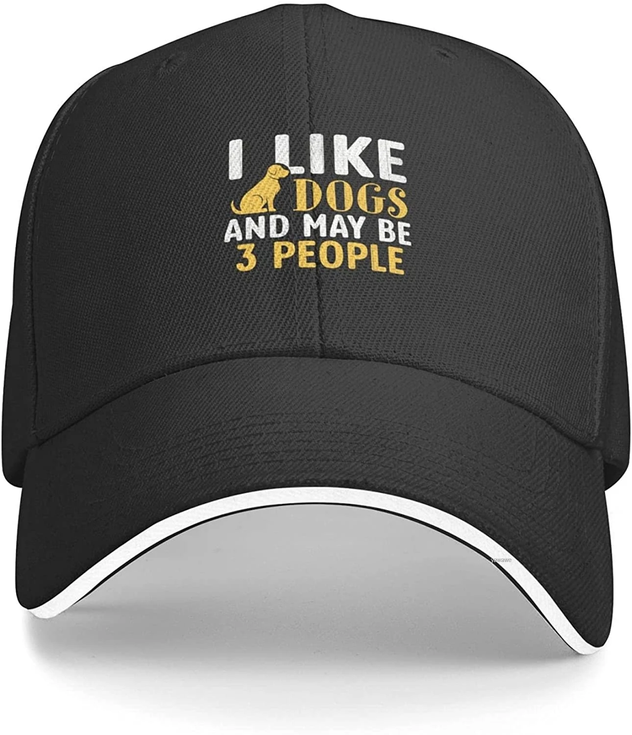 I Like Dogs and Maybe 3 People Dog Outdoor Men's Baseball Cap Sports and Leisure Adjustable Cowboy Hat Performance Cap Black 
I Like Dogs and Maybe 3 People Dog Outdoor Men's Baseball Cap Sports and Leisure Adjustable Cowboy Hat Performance Cap Black