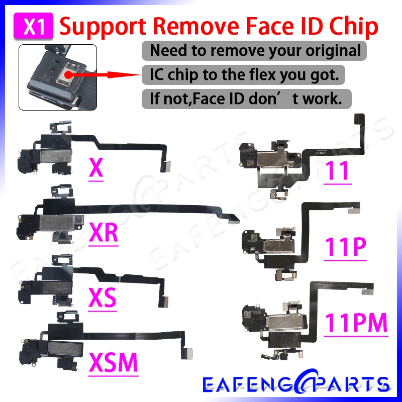 Запасные части для Iphone 11 Pro Face ID Xs Max датчик приближения гибкий с наушником X Xr XSMAX