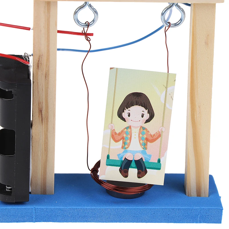 Invention Experiment Wood Electromagnetic Science DIY Handmade Swing Set New Educational Toy for Children Birthday Gift
Invention Experiment Wood Electromagnetic Science DIY Handmade Swing Set New Educational Toy for Children Birthday Gift