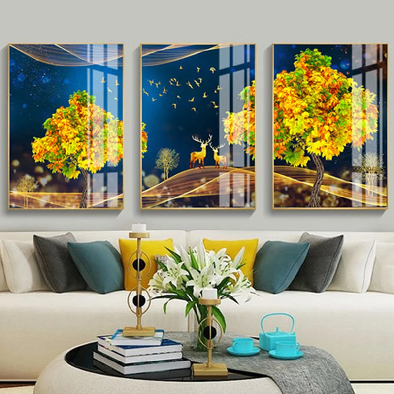 New 3pcs DIY Oil Painting By Number Triptych Golden Leaves Drawing On Canvas Handpainted Paint By Numbers Home Wall Art Decor
New 3pcs DIY Oil Painting By Number Triptych Golden Leaves Drawing On Canvas Handpainted Paint By Numbers Home Wall Art Decor