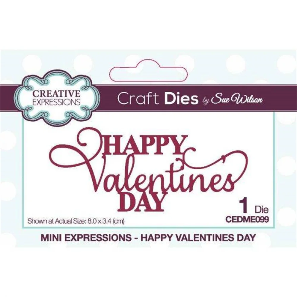New Hot Sell Happy Valentines Day Craft Metal Cutting Dies Scrapbook Diary Decoration Stencil Embossing Template Diy Gift Cards
New Hot Sell Happy Valentines Day Craft Metal Cutting Dies Scrapbook Diary Decoration Stencil Embossing Template Diy Gift Cards