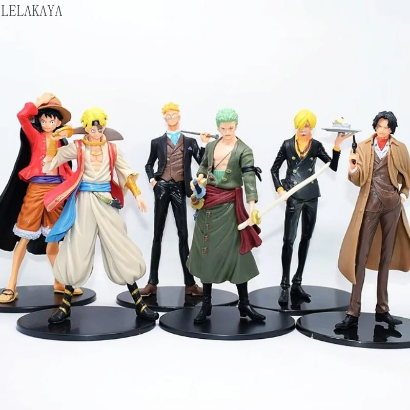 6pcs/set Anime One Piece figures Luffy Sanji Zoro Marco PVC Model Action Figurine Toys Cartoon Collectible Doll Birthday Gifts
6pcs/set Anime One Piece figures Luffy Sanji Zoro Marco PVC Model Action Figurine Toys Cartoon Collectible Doll Birthday Gifts
