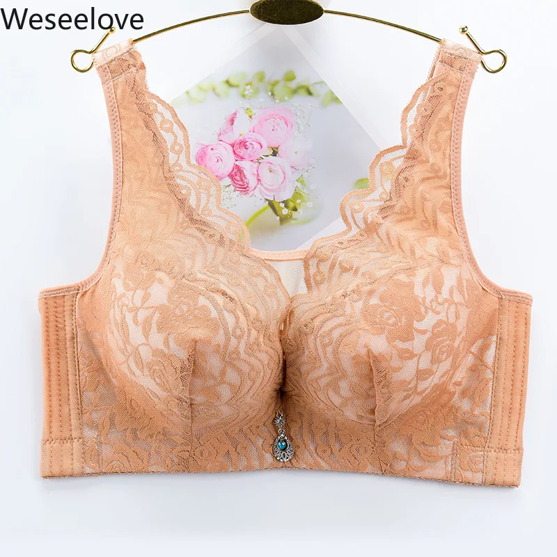 Женский кружевной бюстгальтер без косточек weselove Soutien Gorge размера плюс, 115DE, M02-4
Женский кружевной бюстгальтер без косточек weselove Soutien Gorge размера плюс, 115DE, M02-4