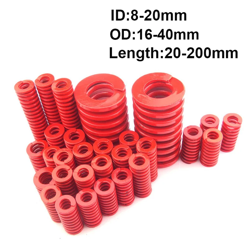 1Pcs Length 20-200mm Red Light Load Spiral Stamping Compression Mould Die Spring OD16-40mm ID8-20mm
1Pcs Length 20-200mm Red Light Load Spiral Stamping Compression Mould Die Spring OD16-40mm ID8-20mm