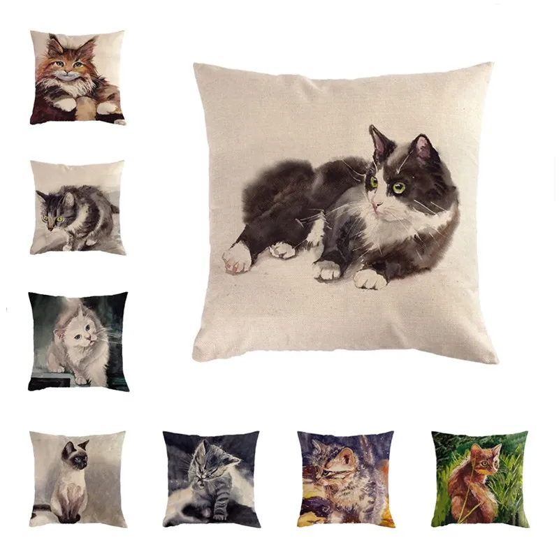 45cm*45cm Hand Painted Cartoon Cat Polish Cushion Cover and Sofa Pillow Case Home Decorative Pillow Cover
45cm*45cm Hand Painted Cartoon Cat Polish Cushion Cover and Sofa Pillow Case Home Decorative Pillow Cover