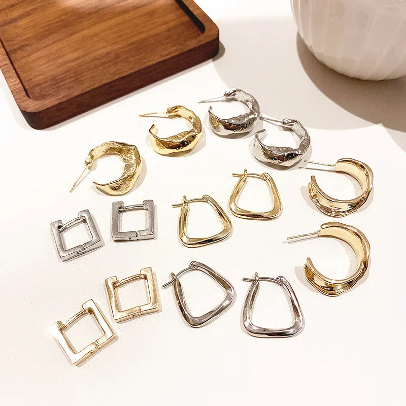 Geometric Gold Color Stud Earrings For Women Earring Fashion Jewelry Gift Girls Simple Ear Studs Gold Circle Trend Earrings
Geometric Gold Color Stud Earrings For Women Earring Fashion Jewelry Gift Girls Simple Ear Studs Gold Circle Trend Earrings
