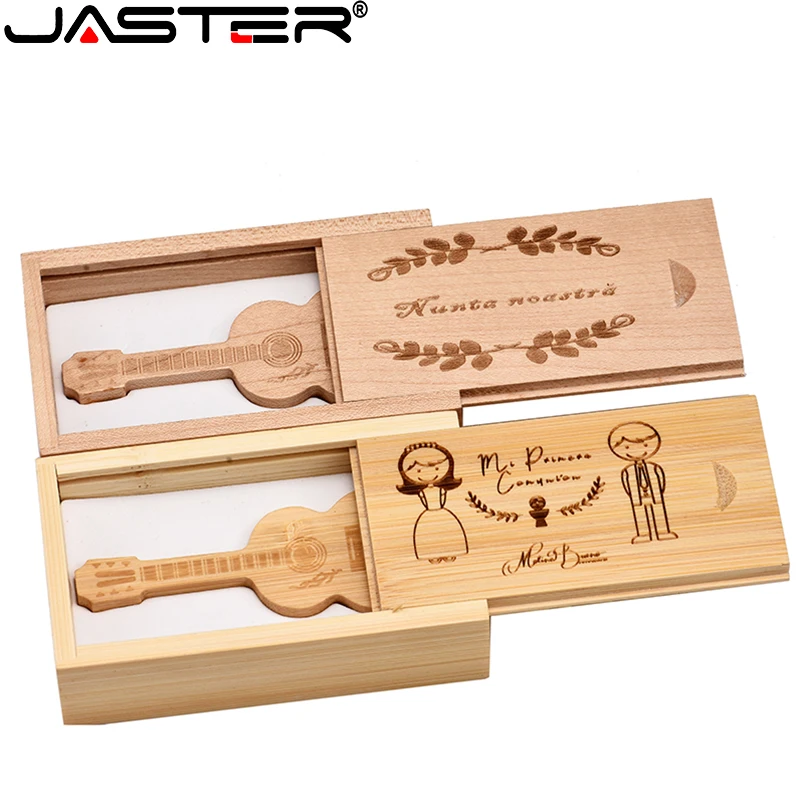 USB-флеш-накопитель JASTER деревянная гитара и бамбуковая USB 2 0 4 ГБ/8 ГБ/16 ГБ/32 ГБ/64 ГБ |