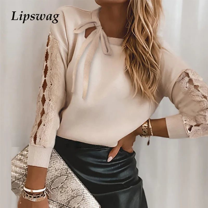 Autumn Embroidery Lace Patchwork Blouse Shirt Women Elegant O-Neck Sequin Tops Blusa Spring Sexy Hollow Out Long Sleeve Pullover
Autumn Embroidery Lace Patchwork Blouse Shirt Women Elegant O-Neck Sequin Tops Blusa Spring Sexy Hollow Out Long Sleeve Pullover