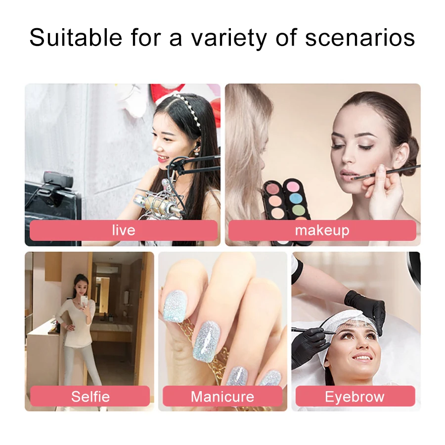 MAMEN Dimmable 3 Colors LED Ring Light 10 Inch Photography Video Studio Fill Light with Tripod for Youtube SmartPhone Camera 
MAMEN Dimmable 3 Colors LED Ring Light 10 Inch Photography Video Studio Fill Light with Tripod for Youtube SmartPhone Camera