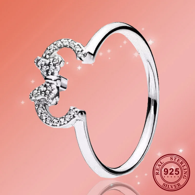 925 Sterling Silver Pan Ring Creative Minnie's Silhouette Pan Ring For Women Wedding Party Gift Fashion Jewelry
925 Sterling Silver Pan Ring Creative Minnie's Silhouette Pan Ring For Women Wedding Party Gift Fashion Jewelry