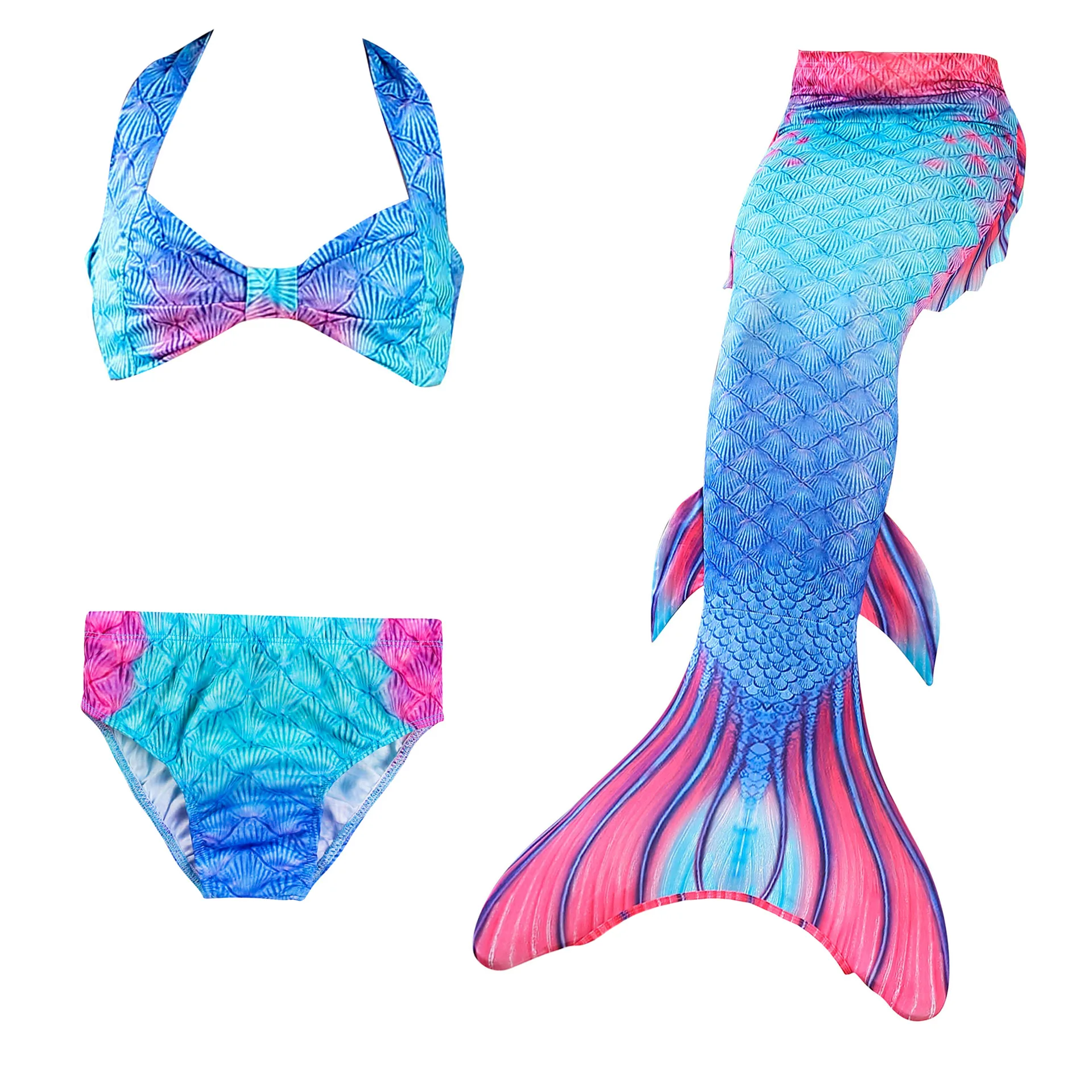Children's Little Mermaid Tail for Swimming Girls Swimsuit Bow Bra Bikini Bathing Suit Party Kids Summer Beach Cosplay Costumes
Children's Little Mermaid Tail for Swimming Girls Swimsuit Bow Bra Bikini Bathing Suit Party Kids Summer Beach Cosplay Costumes