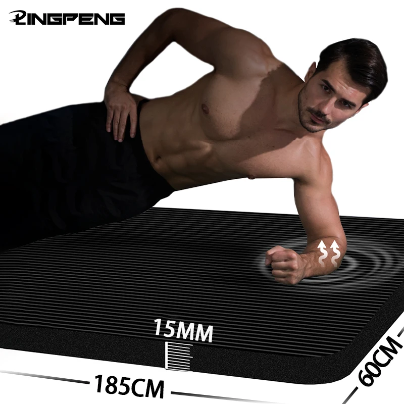 Yoga Mat High Density Non-slip Exercise Mat 15mm for Pilates and Floor Exercise Home Fitness Unisex NBR Foam Yoga Mat
Yoga Mat High Density Non-slip Exercise Mat 15mm for Pilates and Floor Exercise Home Fitness Unisex NBR Foam Yoga Mat