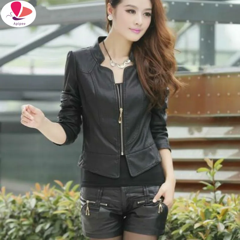 Plus Size 2020 Spring Winter Women Black Slim Cool Lady PU Leather Jackets Sweet Female Zipper Faux Femme Outwear Moto Coat
Plus Size 2020 Spring Winter Women Black Slim Cool Lady PU Leather Jackets Sweet Female Zipper Faux Femme Outwear Moto Coat