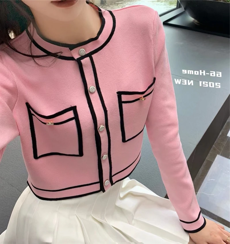 Sweet Wind Fall New Fashionable Western Style Tops Color Matching Grid Long Loose Sweater Knitting Cardigan Female Languid Corp
Sweet Wind Fall New Fashionable Western Style Tops Color Matching Grid Long Loose Sweater Knitting Cardigan Female Languid Corp