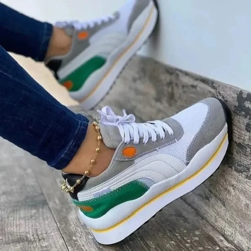 2021 Women's Sports Shoes Fashion New Lace-Up Wedge Female Vulcanized Shoes Tennis Casual Outdoor Platform Comfy Ladies Sneakers
2021 Women's Sports Shoes Fashion New Lace-Up Wedge Female Vulcanized Shoes Tennis Casual Outdoor Platform Comfy Ladies Sneakers