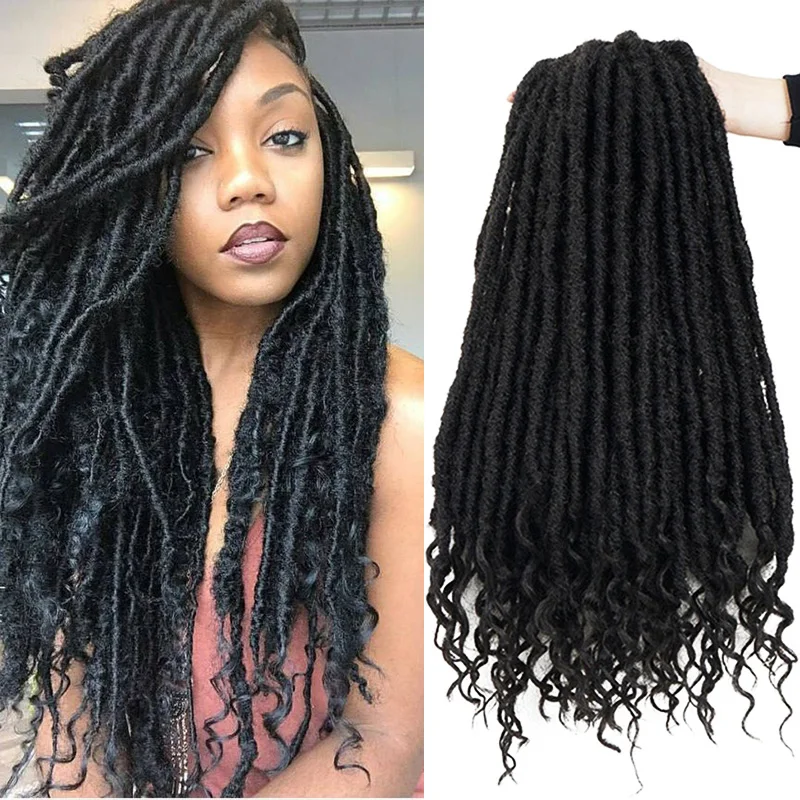 14 18 inch Goddess Faux Locs Crochet Hair Extensions Synthetic Crochet Braids Dread Locs Curly Hair Braiding Hair
14 18 inch Goddess Faux Locs Crochet Hair Extensions Synthetic Crochet Braids Dread Locs Curly Hair Braiding Hair