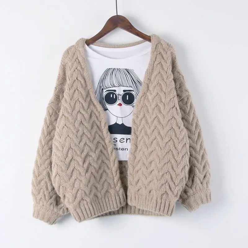 Women New 2021 Spring Summer Knitted Cardigan Female Sweater Casual Loose Long Sleeve Short Sweet and Lazy Style Cardigans C151
Women New 2021 Spring Summer Knitted Cardigan Female Sweater Casual Loose Long Sleeve Short Sweet and Lazy Style Cardigans C151