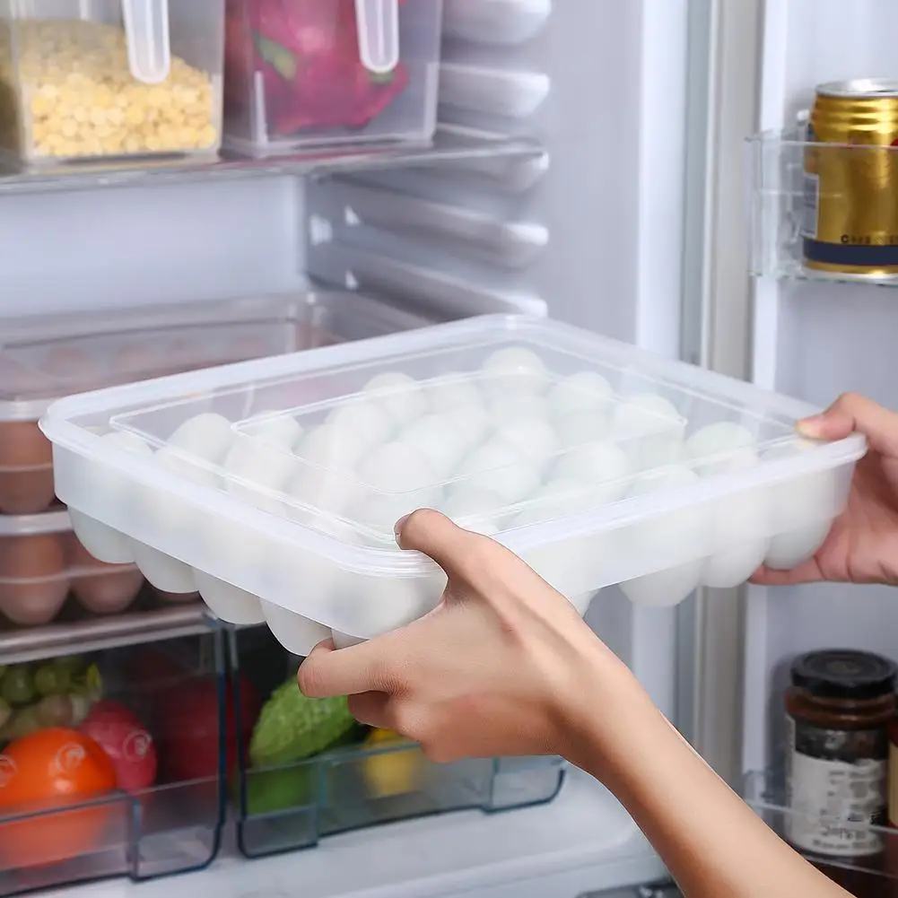 34 Grids Egg Storage Box Large Capacity Kitchen Refrigerator Egg Case Organizer Holder Box Plastic Egg Dispenser Container Case
34 Grids Egg Storage Box Large Capacity Kitchen Refrigerator Egg Case Organizer Holder Box Plastic Egg Dispenser Container Case