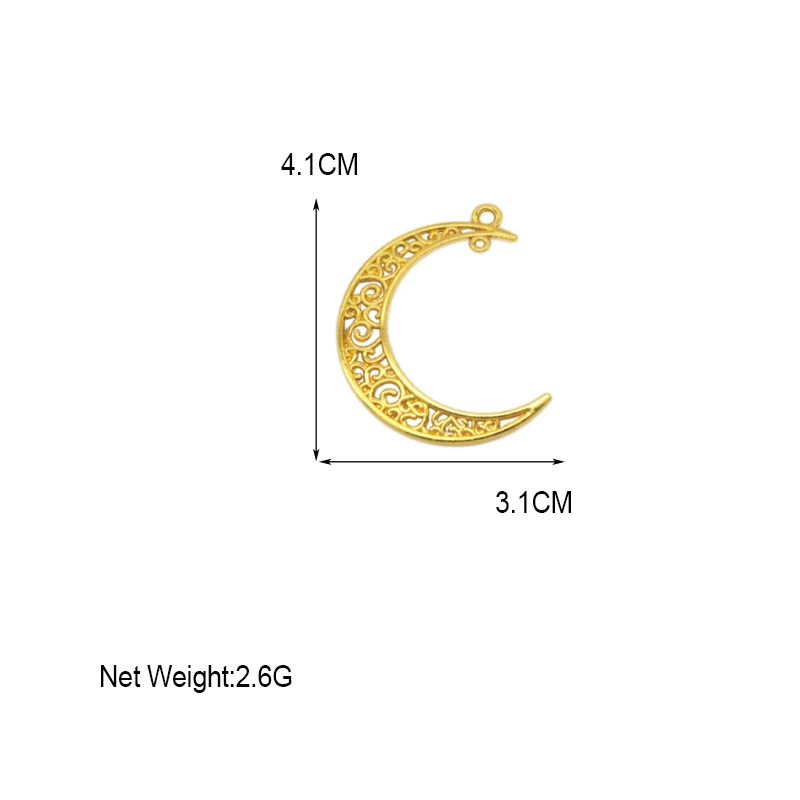 10Pcs Hollow Moon Charms Vintage Alloy Metal 41x31mm Pendant Accessories For Jewelry Making DIY Necklace Accessories Wholesale
10Pcs Hollow Moon Charms Vintage Alloy Metal 41x31mm Pendant Accessories For Jewelry Making DIY Necklace Accessories Wholesale