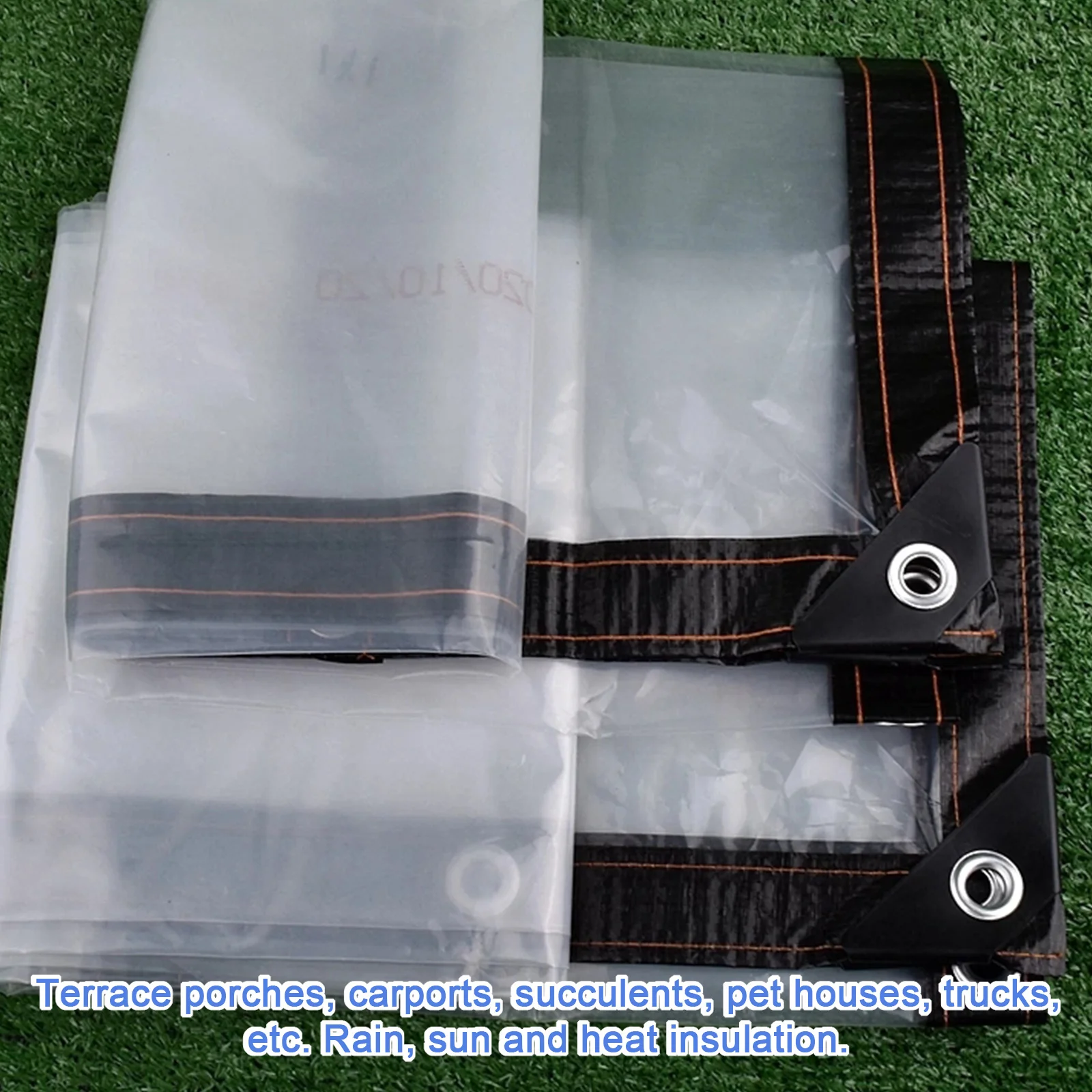 

Garden Plastic Rainproof Film Transparent Thickened Edging Raincloth Insulation Film Garden Greenhouse Plants Warmth Waterproof