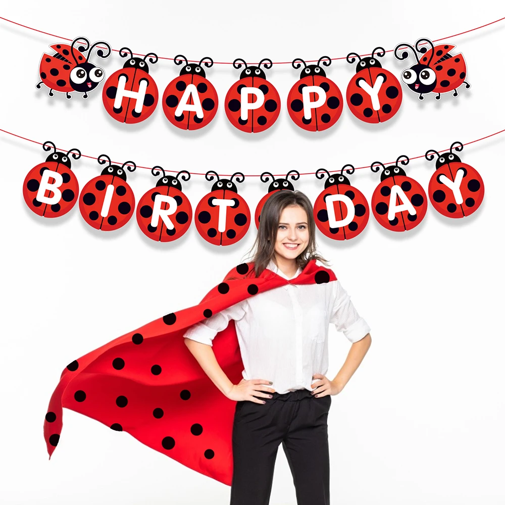 Spring Red Ladybug Insect Animal HAPPY BIRTHDAY Party Letter Paper Hanging Banners Baby Shower Party Decorations
Spring Red Ladybug Insect Animal HAPPY BIRTHDAY Party Letter Paper Hanging Banners Baby Shower Party Decorations