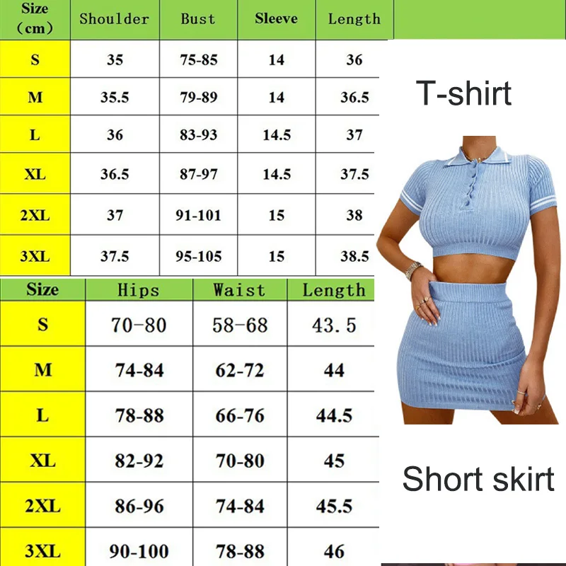 Two Piece Set Women Summer 2020 Turn Down Collar Knitted Suit Short Crop Top Party Wear Female Set 2 Pcs Skirt and Top Set
Two Piece Set Women Summer 2020 Turn Down Collar Knitted Suit Short Crop Top Party Wear Female Set 2 Pcs Skirt and Top Set