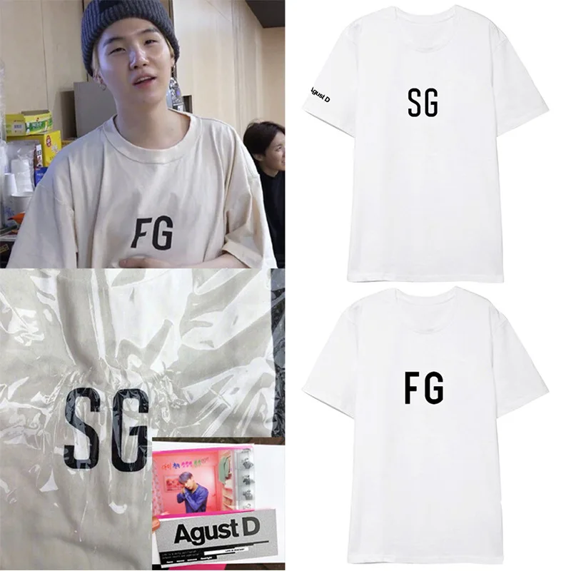 New kpop Suga same Short sleeve t-shirt kpop Korean stely white printing T shirt Unisex shirt tops streetwear
New kpop Suga same Short sleeve t-shirt kpop Korean stely white printing T shirt Unisex shirt tops streetwear