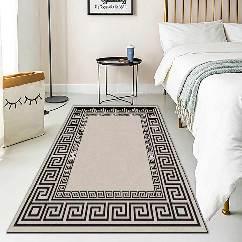 Bedroom Carpet Bedside Modern Black White Geometry Rectangle Home Rug For Living Room Kitchen Absorb Oil Area Rug Floor Door Mat
Bedroom Carpet Bedside Modern Black White Geometry Rectangle Home Rug For Living Room Kitchen Absorb Oil Area Rug Floor Door Mat