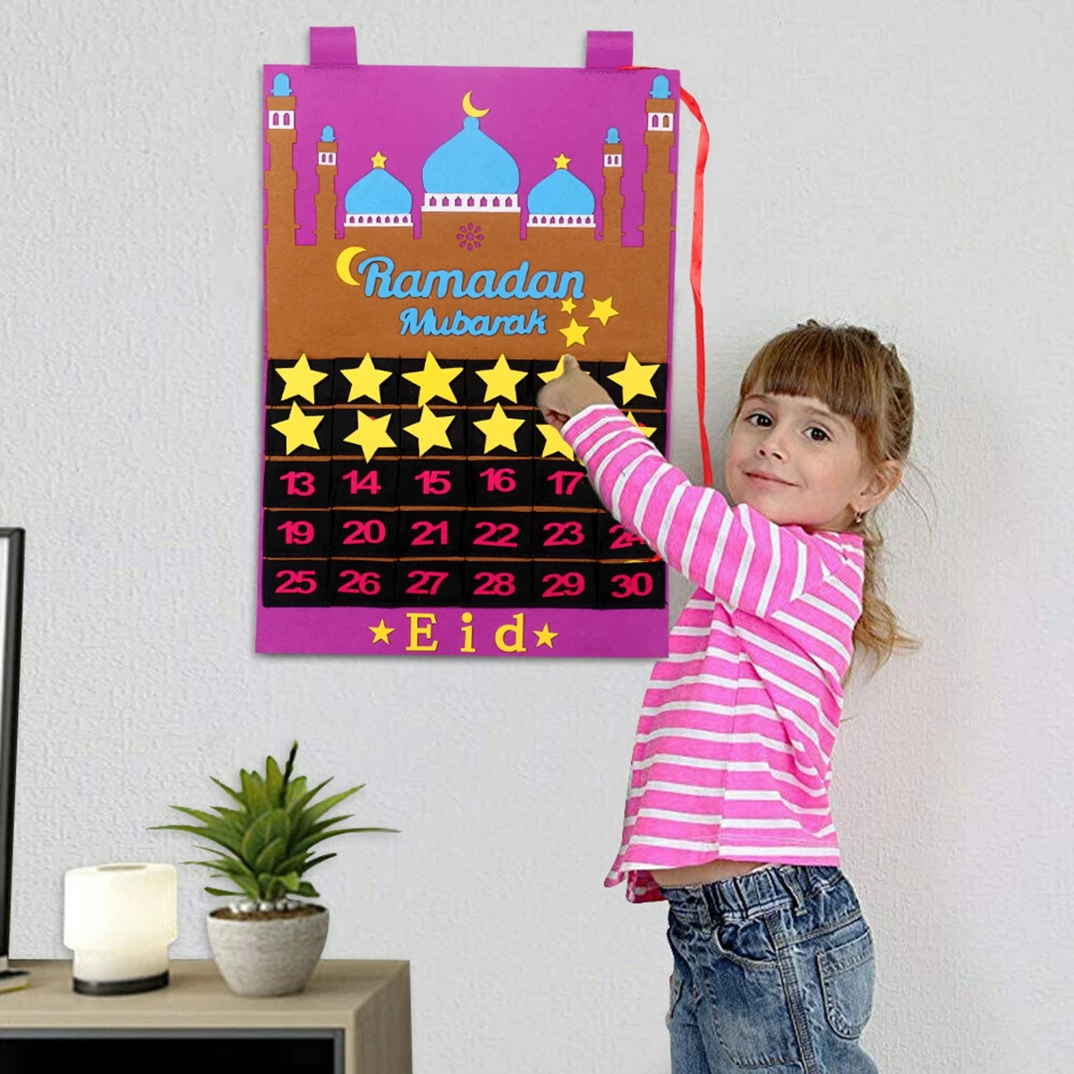 Eid Mubarak Felt Calendar Countdown DIY Ramadan Decoration For Home Islamic Muslim Party Decor Ramadan Kareem Eid Al Adha Gift
Eid Mubarak Felt Calendar Countdown DIY Ramadan Decoration For Home Islamic Muslim Party Decor Ramadan Kareem Eid Al Adha Gift