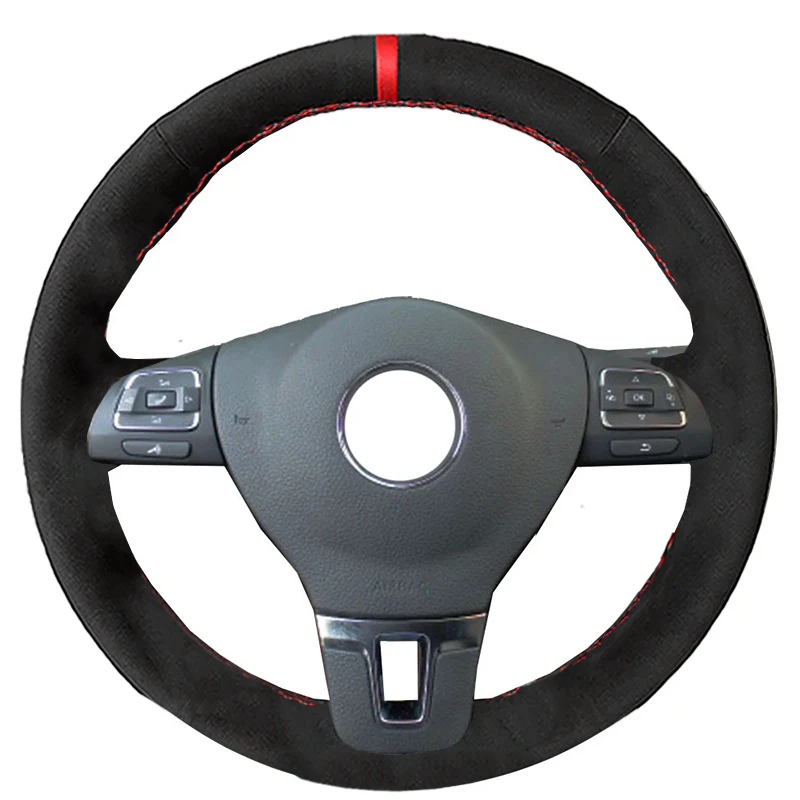 Alcantara Suede Leather DIY Car Steering Wheel Cover Case for Volkswagen VW Golf Tiguan Passat B7 Passat CC Touran Jetta Mk6 
Alcantara Suede Leather DIY Car Steering Wheel Cover Case for Volkswagen VW Golf Tiguan Passat B7 Passat CC Touran Jetta Mk6