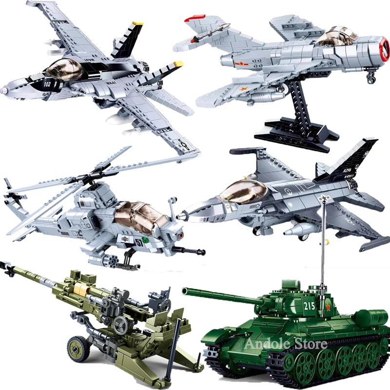 Military Fighter MIG 15 SWAT Airplane Building Block War-plane 215 Tank Howitzer Brick War Aircraft Model Toy For Kid Gift
Military Fighter MIG 15 SWAT Airplane Building Block War-plane 215 Tank Howitzer Brick War Aircraft Model Toy For Kid Gift