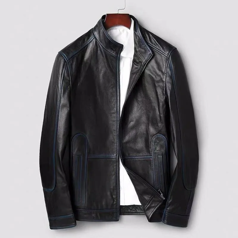 2021 Men's Genuine Leather Jacket Real Cow Leather Male Fashion Moto Jacket Bomber Coat Autumn Spring Biker Outerwear S8661
2021 Men's Genuine Leather Jacket Real Cow Leather Male Fashion Moto Jacket Bomber Coat Autumn Spring Biker Outerwear S8661