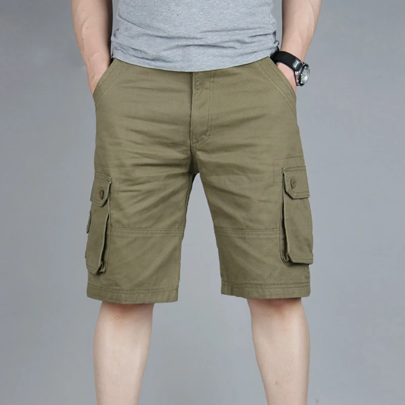 Шорты-карго мужские хлопковые классные повседневные штаны брендовая одежда