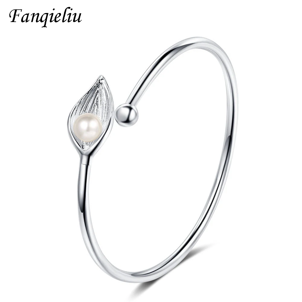 Fanqieliu Vintage Cuff Bracelet Charms Leaf Pearl 925 Sterling Silver Bangles For Women Adjustable Bracelets Female FQL20353
Fanqieliu Vintage Cuff Bracelet Charms Leaf Pearl 925 Sterling Silver Bangles For Women Adjustable Bracelets Female FQL20353