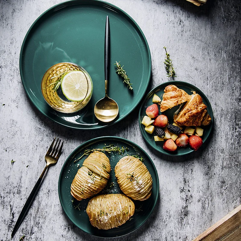 

Новое поступление креативный Западной Европы роскошный отель Ресторан Стейк тарелка для завтрака керамическая посуда, обеденные тарелки