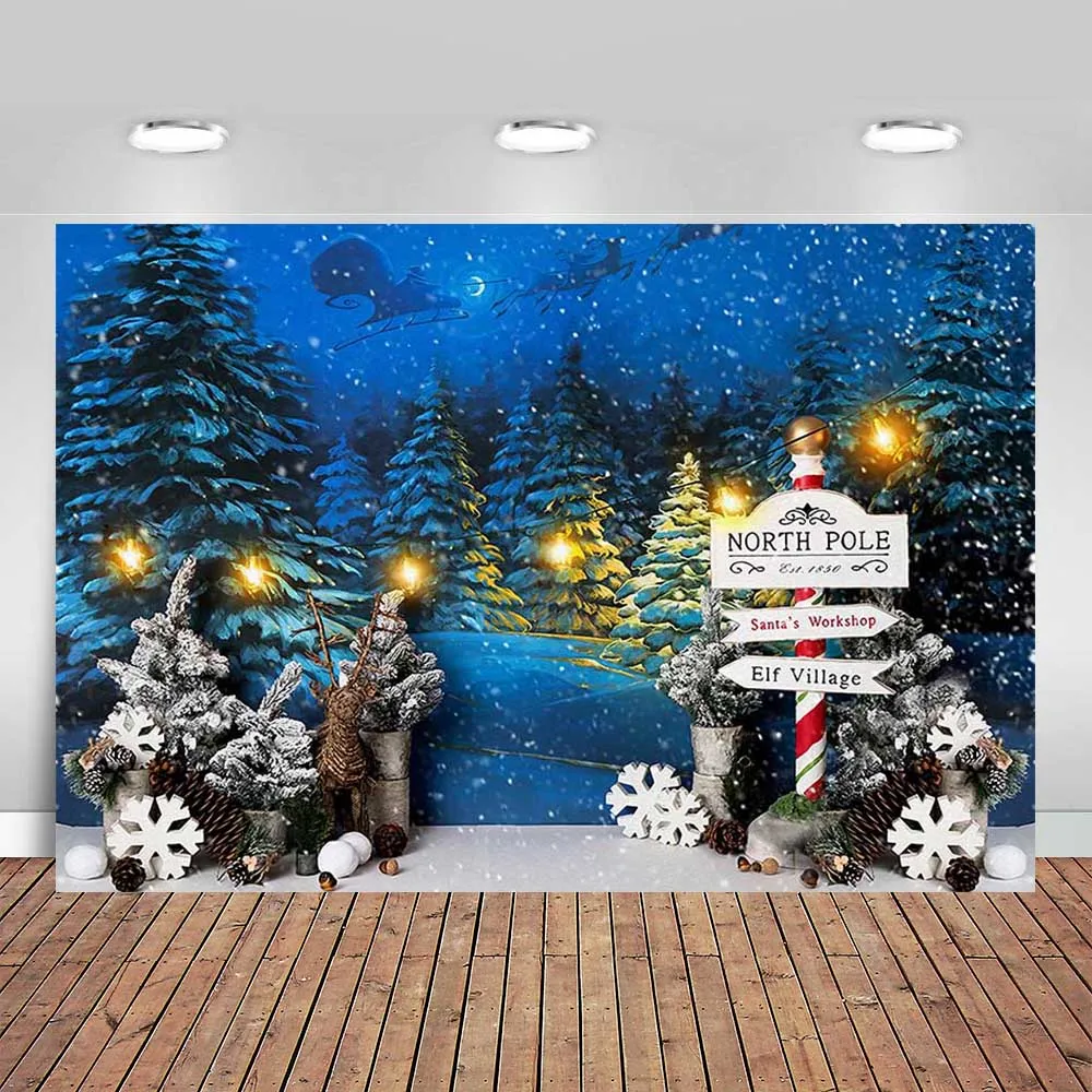 Рождественский фон для фотосъемки лес Снежинка светильник Луна Baby Shower портрет декоративный фон для фотостудии 
Рождественский фон для фотосъемки лес Снежинка светильник Луна Baby Shower портрет декоративный фон для фотостудии