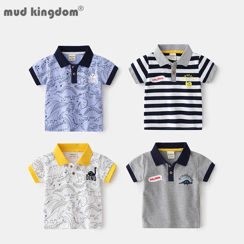 Mudkingdom Little Boys Polo Shirt Lapel T-shirt Short Sleeve Cotton Cartoons Stripe Summer Tops Casual Children Clothing
Mudkingdom Little Boys Polo Shirt Lapel T-shirt Short Sleeve Cotton Cartoons Stripe Summer Tops Casual Children Clothing