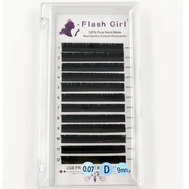 Flash girl C/D Curl Matte Silk 0.07mm Individual Eyelash Extension Supplies Professional Faux Mink Eyelashes Extensions Russian
Flash girl C/D Curl Matte Silk 0.07mm Individual Eyelash Extension Supplies Professional Faux Mink Eyelashes Extensions Russian