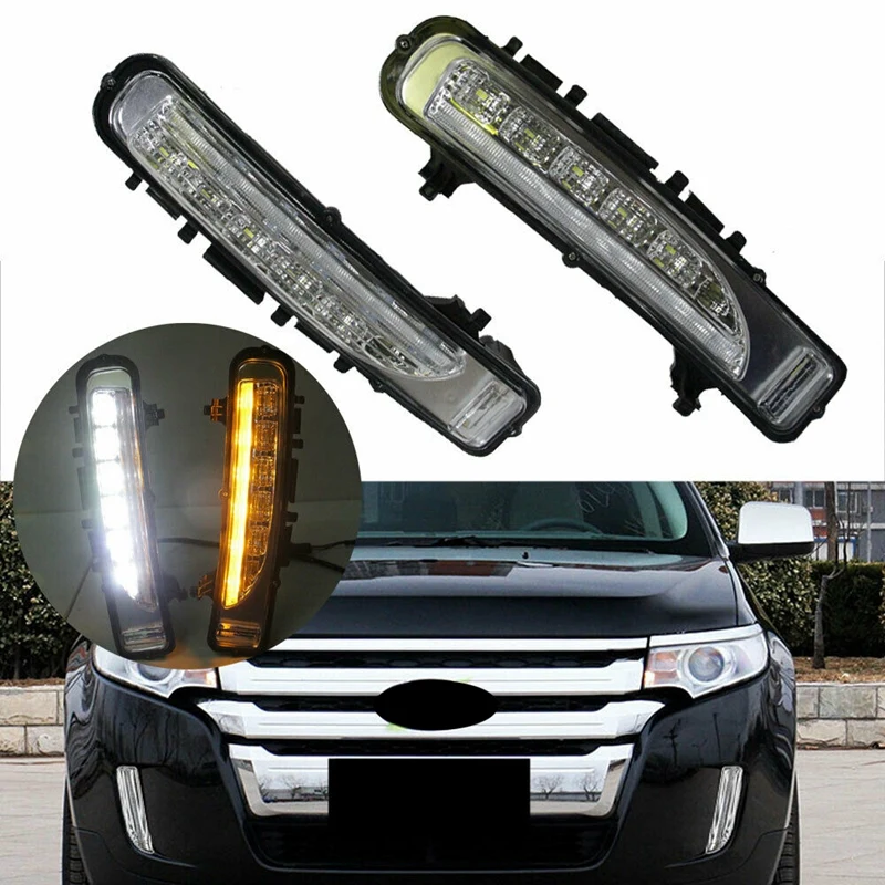 12V Car White/Amber Switchback LED Daytime Running Lights with Turn Signal Lights Exact Fit for Ford Edge 2011-2014
12V Car White/Amber Switchback LED Daytime Running Lights with Turn Signal Lights Exact Fit for Ford Edge 2011-2014