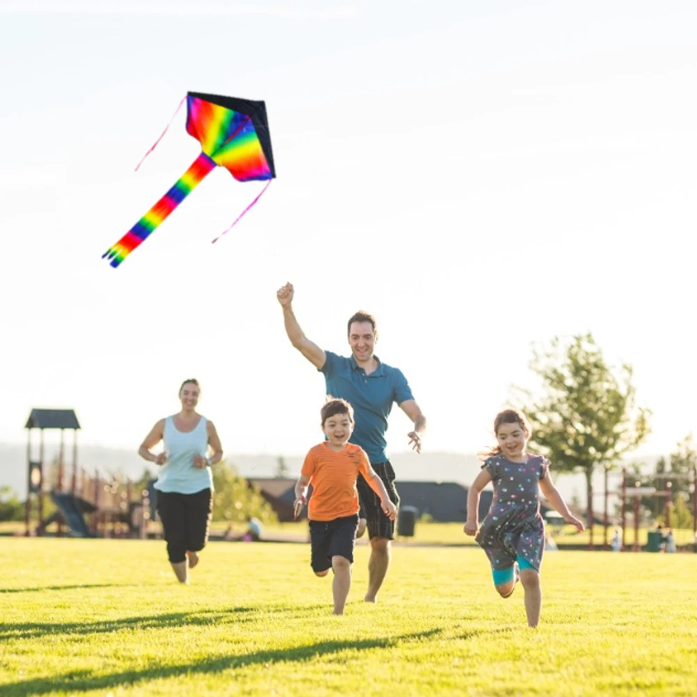 Colorful Rainbow Kite Long Tail Gradient Rainbow Kite With Long Colorful Tail For Children Outdoor Game Activity Free Shipping
Colorful Rainbow Kite Long Tail Gradient Rainbow Kite With Long Colorful Tail For Children Outdoor Game Activity Free Shipping