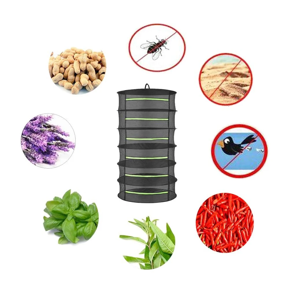 4/6/8 Layers Herb Drying Rack Hanging Mesh Net Steel Rings Foldable Zipper Closure for Petals Buds Beans Herb Drying Rack
4/6/8 Layers Herb Drying Rack Hanging Mesh Net Steel Rings Foldable Zipper Closure for Petals Buds Beans Herb Drying Rack